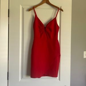 Red formal dress